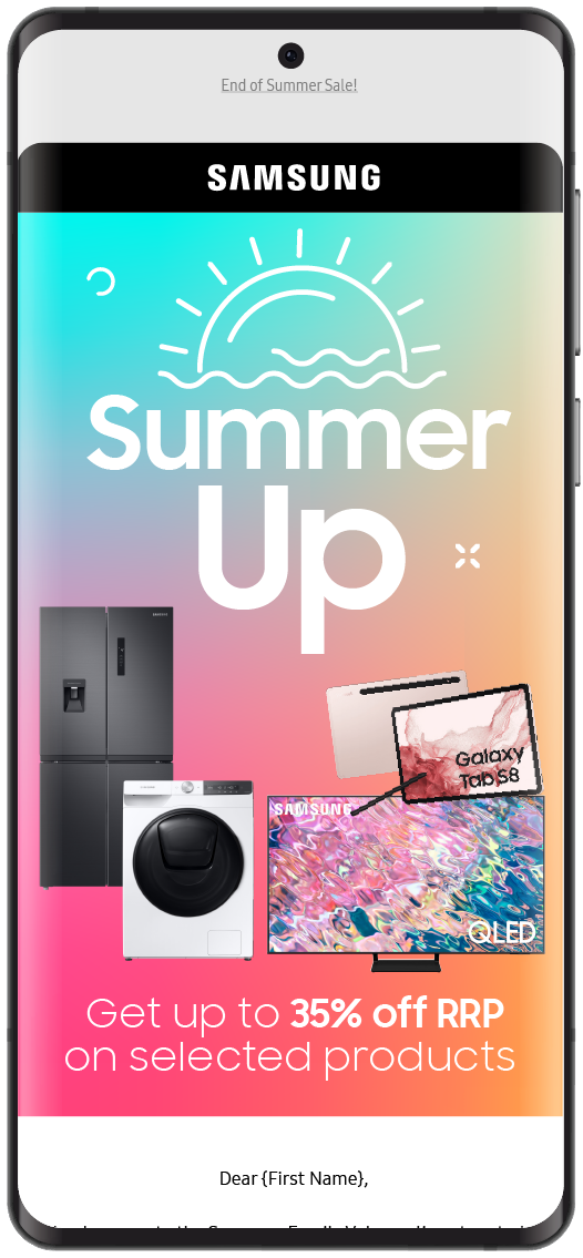 Samsung Summer up Campaign | engaging - Data-driven B2B marketing