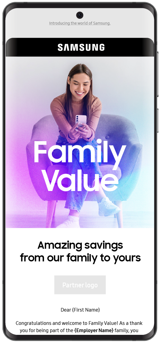 Samsung family value | engaging - Data-driven B2B marketing